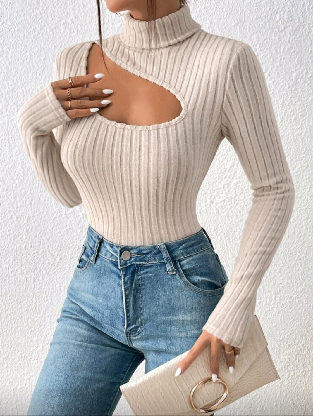 Asymmetrical Top,Apricot