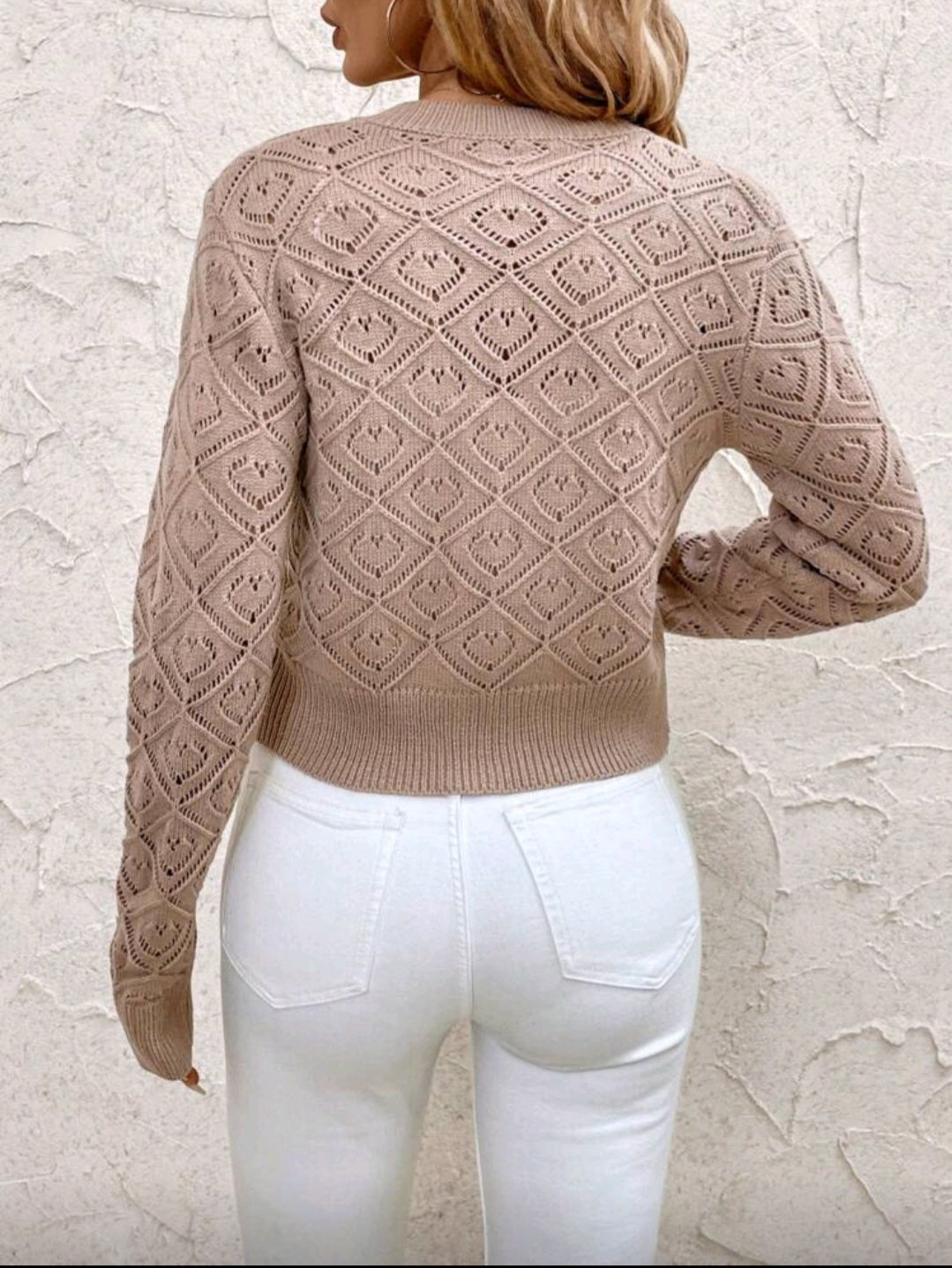 Cardiguan Khaki Round Neck